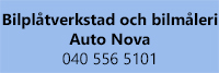 Bilplåtverkstad och bilmåleri Auto Nova